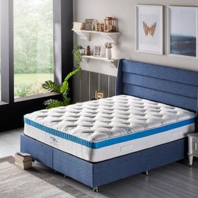 Niron 120x200 CM Blue Çift Kişilik Lüks Full Ortopedik Yatak