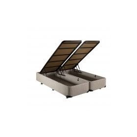 Niron 200x200 CM Çift Kişilik Sandıklı Klasik Kumaş Baza