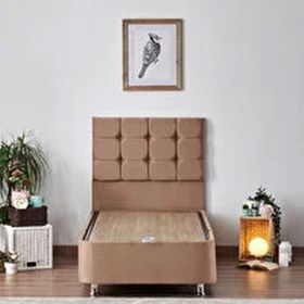 Niron Helen 90x200 cm Tek Kişilik Yatak Baza Başlık Seti