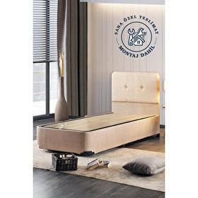 Niron Luna 100x200 cm Tek Kişilik Kumaş Baza Seti