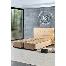 Niron Luna 160x200 cm Çift Kişilik Sandıklı Kumaş Baza Seti