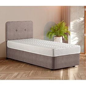 Niron Luna 90x190 cm Tek Kişilik Ortopedik Set Sağlamlaştırılmış Sandıklı Baza