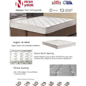 Niron Mezzo 100x200 cm Yarı Ortopedik Tek Kişilik Yatak