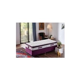 Niron Purple 100x200 Tek Kişilik Pedli Yatak Full Ortopedik Yaylı Yatak