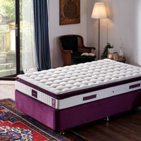 Niron Purple 120x200 Tek Kişilik Pedli Yatak Full Ortopedik Yaylı Yatak