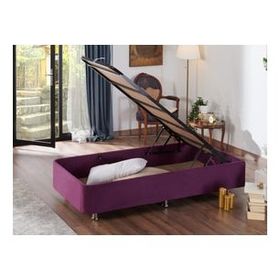 Niron Purple 90x190 CM Tek Kişilik Pedli Yatak Full Ortopedik Yaylı Yatak