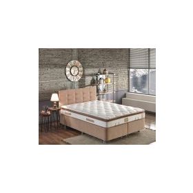 Niron Queen Çift Kişilik Pedli 160x200 Ortopedik Yatak Kumaş Baza Ve Başlık Seti