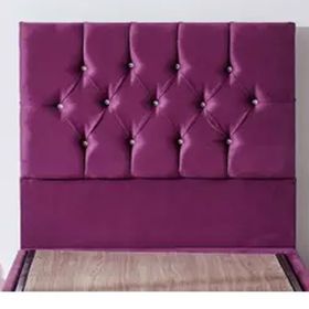 Niron Violet 100 cm Mor Kumaş Yatak Başlığı