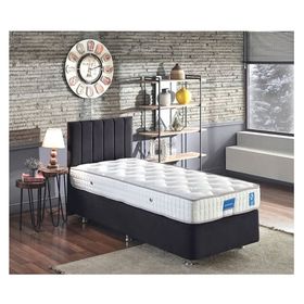 Niron Yatak 90x190 cm Juliette Lüks Tam Ortopedik Yatak Tek Kişilik Baza Başlık Takımı