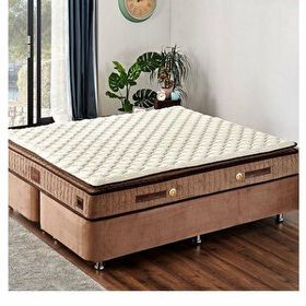 Niron Yatak 90x190 cm W.Cotton Tek Kişilik Pedli Yatak Full Ortopedik Yaylı Yatak