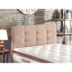 Niron Yatak Kahverengi Sütlü Kahve Kumaş Polo Tek Kişilik Yatak Başlığı