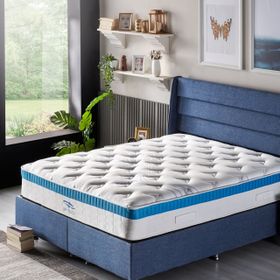 Niron Yatak Latte 90x200 cm Tek Kişilik Baza Başlık Seti