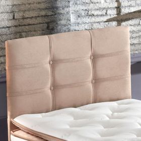 Niron Yatak Polo 100 cm Sütlü Kahve Kumaş Tek Kişilik Yatak Başlığı