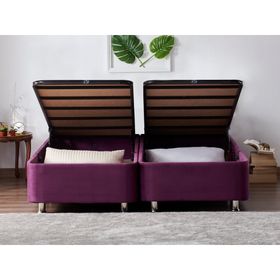Niron Yatak Purple 140X190 cm Çift Kişilik Pedli Yaylı Yatak