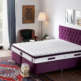 Niron Yatak Purple 150X200 cm Çift Kişilik Pedli Yaylı Yatak