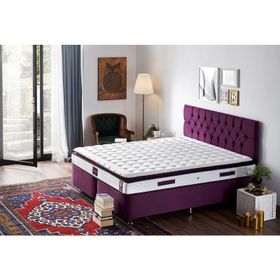 Niron Yatak Purple 180X200 cm Çift Kişilik Pedli Yaylı Yatak