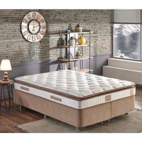 Niron Yatak Queen Pedli Lüks Tam Ergonomik Orta Sert 180x200 cm Yatak