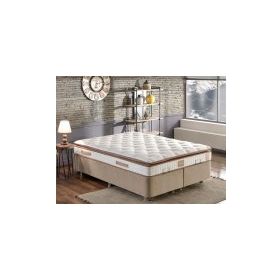 Niron Yatak Queen Pedli Lüks Tam Ergonomik Orta Sert 180x200 cm Yatak