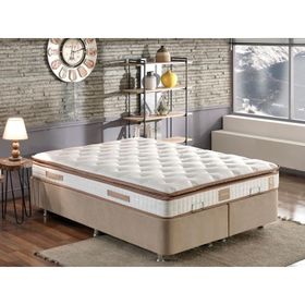 Niron Yatak Queen Tam Ergonomik Pedli Lüks Orta Sert Çift Kişilik 140x190 cm Yatak