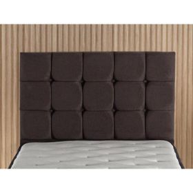 Niron Yatak Rama 120 cm Tek Kişilik Füme Soho Kumaş Yatak Başlığı