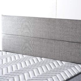 Niron Yatak Silver 160 cm Gri Keten Kumaş Çift Kişilik Yatak Başlığı