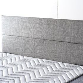 Niron Yatak Silver 180 cm Gri Keten Kumaş Çift Kişilik Yatak Başlığı