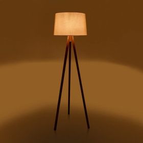 Nisa Luce 140 cm Kahverengi Ceviz Tripod Lambader