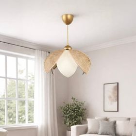 Nisa Luce Kahverengi Krem Eskitme Lara Avize