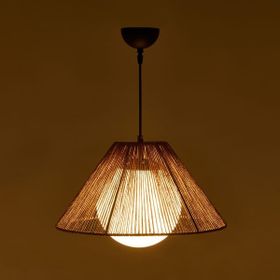 Nisa Luce Sakura Kahverengi Beyaz Opal Camlı Avize