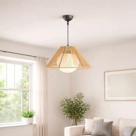 Nisa Luce Sakura Kahverengi Beyaz Opal Camlı Avize