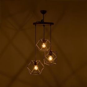 Nisa Luce Zambak Eskitme 90x50x50 cm 3'lü Tepsi Avize