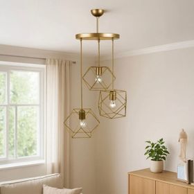 Nisa Luce Zambak Eskitme 90x50x50 cm 3'lü Tepsi Avize