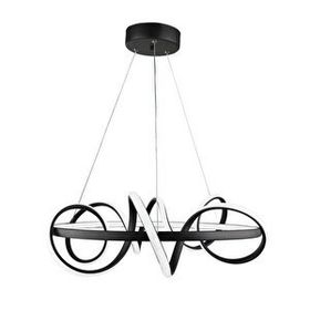 Nisaluce Saturn Led Siyah 55'lik Avize
