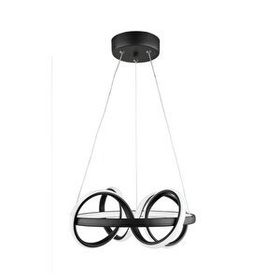 Nisaluce Saturn Siyah 35'lik Led Avize