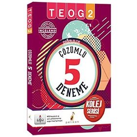 Nisan TEOG 2 Tamamı Çözümlü 5 Deneme - Pelikan Yayınları Komisyon