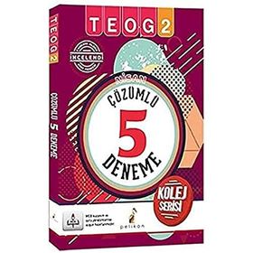 Nisan TEOG 2 Tamamı Çözümlü 5 Deneme - Pelikan Yayınları Komisyon