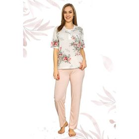 Nisanca 7253 Pembe Kadın Pijama Takımı