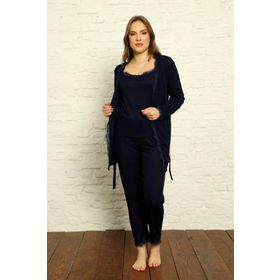 Nisanca Sabahlıklı Dantel Detaylı Pegasus Çeyizlik Takım Kadın Pijama Takımı