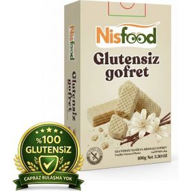 NisFood 100 gr Vanilyalı Glutensiz Gofret