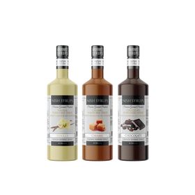 Nish 3x700 ml Çikolata + Karamel + Vanilya Aromalı Şurup