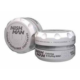 Nıshman 100 ml C1 Açık Gri Saç Boyayan Şekillendirici Wax