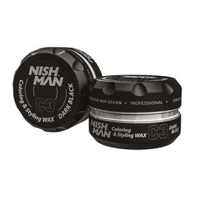 Nıshman 100 ml C3 Siyah Saç Boyayan Şekillendirici Wax