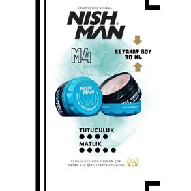 Nıshman M4 Sert Mat 30 ml Saç Şekillendirici Wax