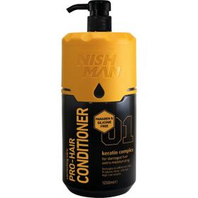 Nıshman Silikon ve Paraben İçermeyen Keratin Özlü 1.25 lt Saç Bakım Kremi