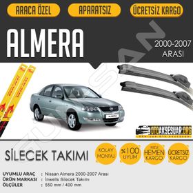 Nissan Almera 2000-2007 Muz Silecek Takımı