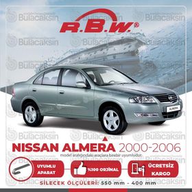 Nissan Almera RBW 2000-2006 Muz Silecek Takımı