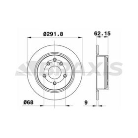 Nissan Juke 1.6L 10 292x5 Düz Arka Fren Diski