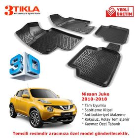Nissan Juke 2010-2018 Seti 3D Havuzlu Paspas