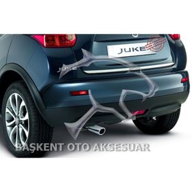 Nissan Juke Formlu 2010 Üzeri Krom Bagaj Alt Çıtası
