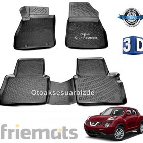 Nissan Juke Siyah 3D Havuzlu Paspas